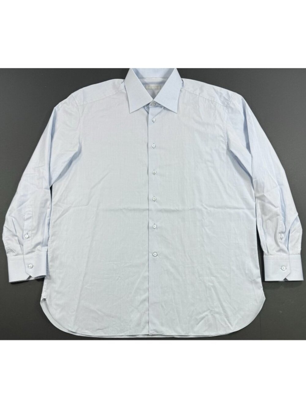 Stefano Ricci Mens Asti Dress Shirt Cotton Size 17.5/44 Classic Fit Blue Italy